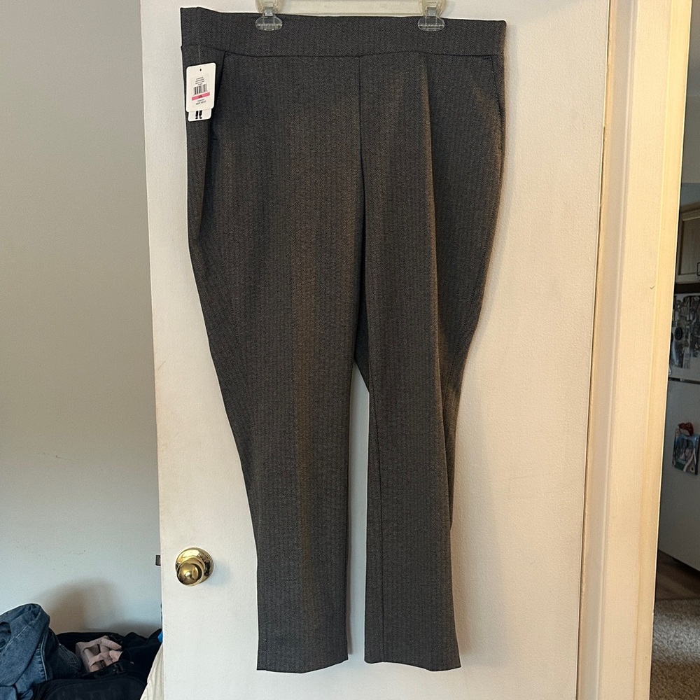 Women's Classic Gray Straight Leg Pants